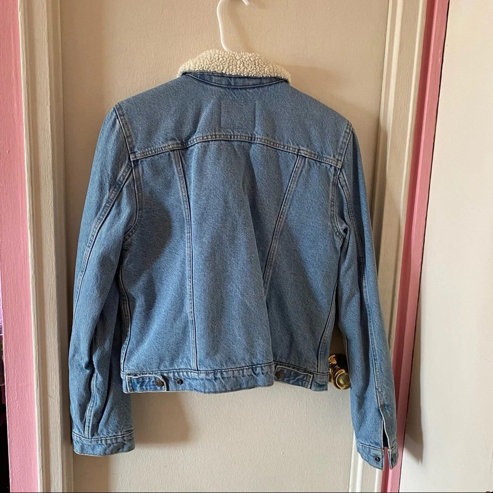 Levi’s Denim Jacket with Faux Fur Lining and Collar